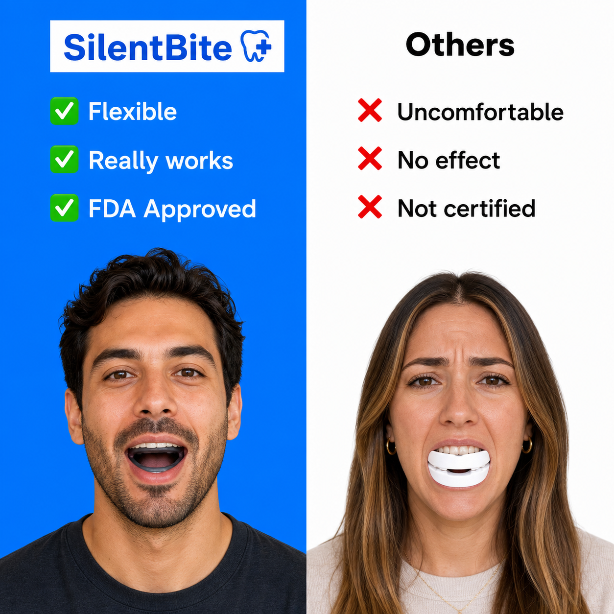 Honex vs Others — Flexible, Really works, FDA Approved vs Uncomfortable, No effect, Not certified
