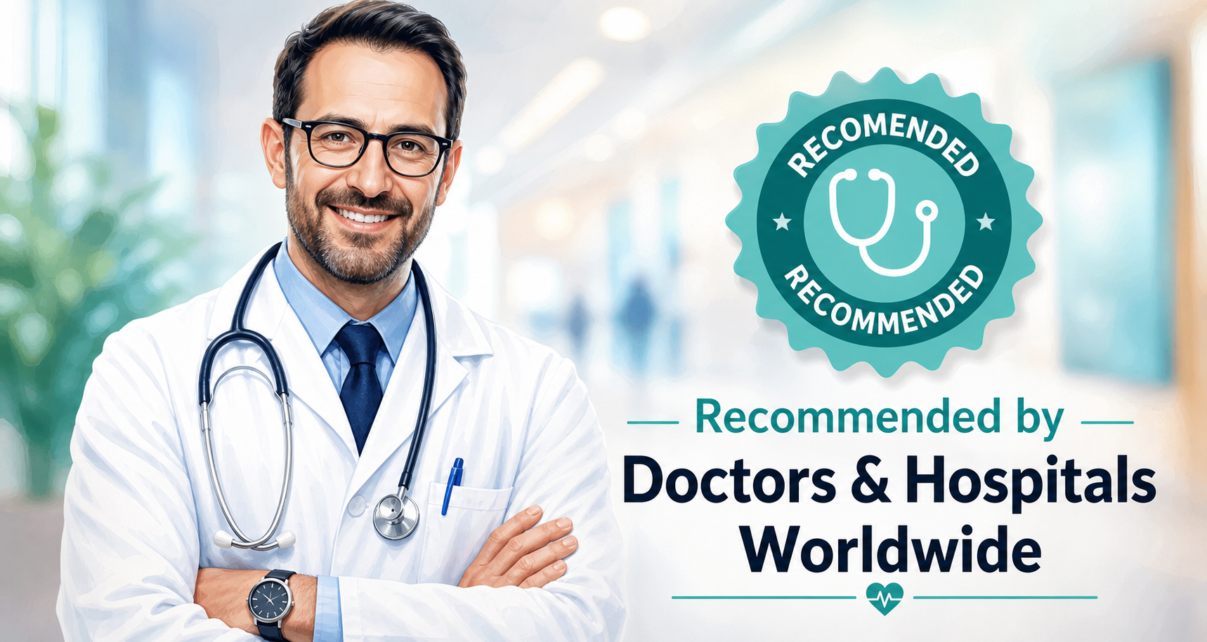 Recommended by Doctors and Hospitals Worldwide